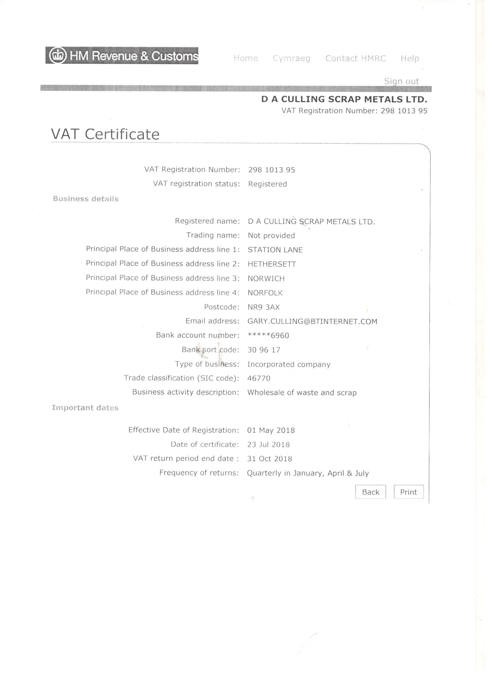 Local, reliable scrap metal merchant Culling Scrap Metals